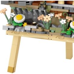 Конструктор LOZ mini Весенний поезд без фигурок Фото 2