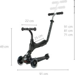 Самокат QPlay 5 в 1 Sema Pro Black Фото 7