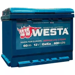 Аккумулятор автомобильный Westa 6CT-60 А (1) А 600A Фото