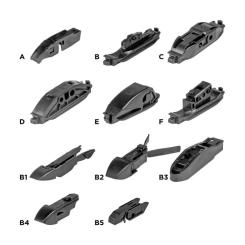 Щетка стеклоочистителя AMiO Hybrid multiconnect 23" 580 мм (02210) (022108) Фото 3