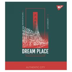 Тетрадь Yes А5 Dream place 18 аркушів клітинка Фото 2