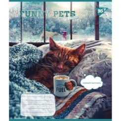 Тетрадь Yes Funny pets 24 аркушів клітинка Фото 2