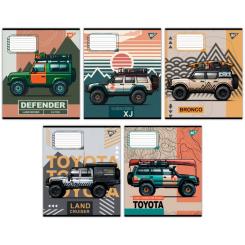 Тетрадь Yes Off road vehicle 24 аркушів клітинка Фото