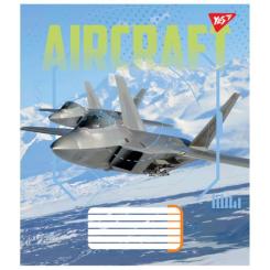 Тетрадь Yes Aircraft 36 аркушів лінія Фото 3