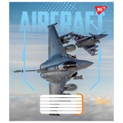 Тетрадь Yes Aircraft 36 аркушів лінія Фото 4