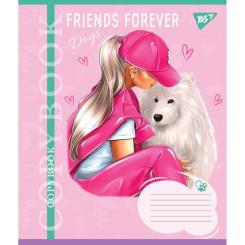 Тетрадь Yes Friends forever 36 аркушів клітинка Фото 2