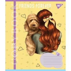 Тетрадь Yes Friends forever 36 аркушів клітинка Фото 5