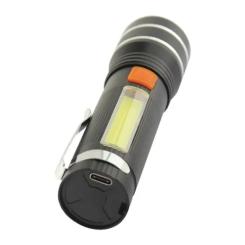 Фонарь Quantum Helper 10W LED zoom +COB з USB Фото 1