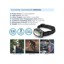 Фонарь Westinghouse 3W LED WF210 + 3 х AAA LR03 Фото 3