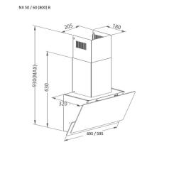 Вытяжка кухонная Pyramida NX 60 (800) B GBL Фото 7