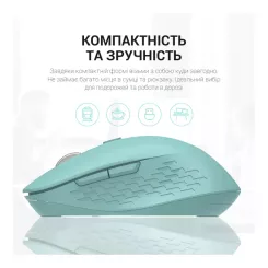 Мышка OfficePro M230M Silent Click Wireless/Bluetooth Mint Фото 9