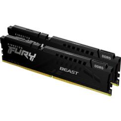 Модуль памяти для компьютера Kingston Fury (ex.HyperX) DDR5 32GB (2x16GB) 6000 MHz Beast Black EXPO Фото 1
