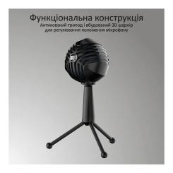 Микрофон Vertux Sphere LED USB Black Фото 2