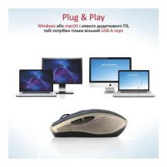 Мышка Promate Breeze Wireless Gold Фото 5