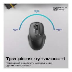 Мышка Promate UniGlide Wireless Black Фото 3