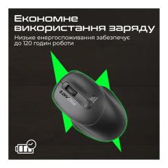 Мышка Promate UniGlide Wireless Black Фото 5
