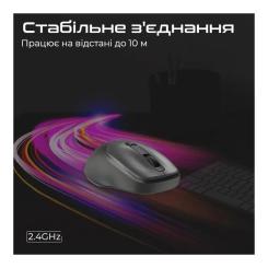 Мышка Promate UniGlide Wireless Black Фото 6