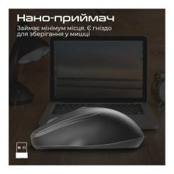 Мышка Promate UniGlide Wireless Black Фото 7
