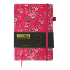 Книга записная Buromax CHERIE А5 96 аркушів крапка, малиновий Фото 1