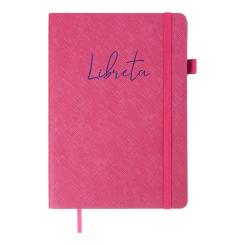 Книга записная Buromax LIBRETA А5 96 аркушів крапка, малиновий Фото