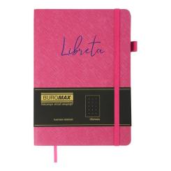 Книга записная Buromax LIBRETA А5 96 аркушів крапка, малиновий Фото 1