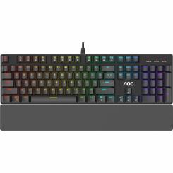 Клавиатура AOC GK500 RGB Outemu Red USB Black Фото