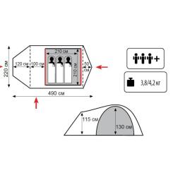 Палатка Tramp Lite Twister 3 Olive Фото 11