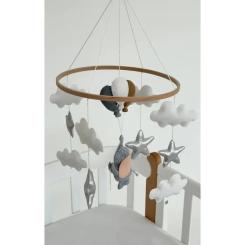 Мобиль Ingvart Серый слоненок с шариками Фото 1