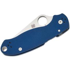 Нож Spyderco Para 3 Satin SPY27 Cobalt Blue G10 Фото 2