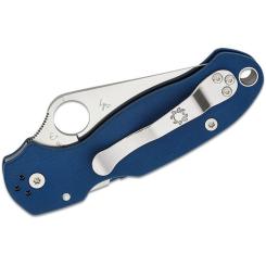 Нож Spyderco Para 3 Satin SPY27 Cobalt Blue G10 Фото 3