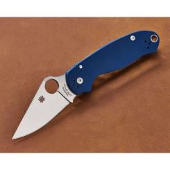 Нож Spyderco Para 3 Satin SPY27 Cobalt Blue G10 Фото 5