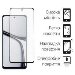 Стекло защитное Dengos Full Glue Realme C65 (black) Фото 1