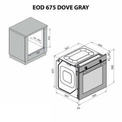 Духовой шкаф Minola EOD 675 Dove Gray Фото 11