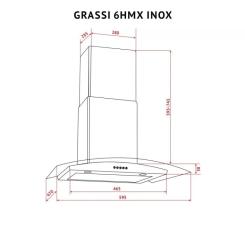 Вытяжка кухонная Perfelli GRASSI 6HMX INOX Фото 11