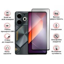 Стекло защитное BeCover Tecno POVA 6 (LI7) Black Фото 2