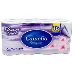 Туалетная бумага Camelia Магнолия 3 слоя 16 рулонов Фото