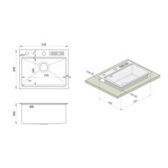 Мойка кухонная Nett NS-5747 Фото 5