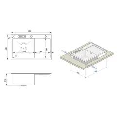 Мойка кухонная Nett NS-6045(R) Фото 4
