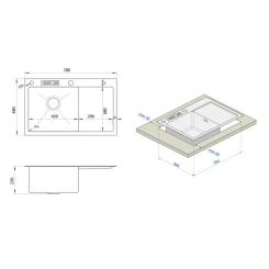 Мойка кухонная Nett NB-7848(L) Фото 4