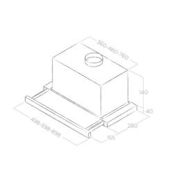 Вытяжка кухонная Elica TT14 LUX WH/A/60 Фото 9