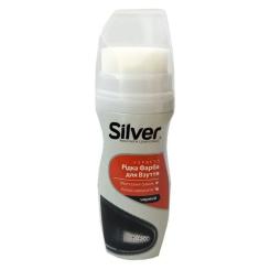 Краска для обуви Silver Жидкая Черная 75 мл Фото