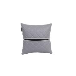Подушка EVAtech ECO 30x30 см сіра з сірою ниткою Фото 1