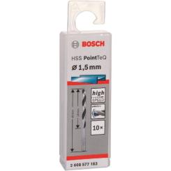 Сверло Bosch по металлу HSS-PointTeQ, 1.5х18х40мм, 10шт Фото 2