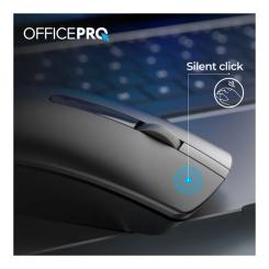 Мышка OfficePro M175B Silent Click Wireless Black Фото 9