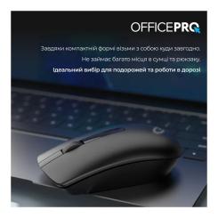 Мышка OfficePro M175B Silent Click Wireless Black Фото 11