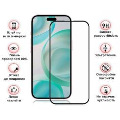 Стекло защитное BeCover Apple iPhone 16 Pro Black Фото 2