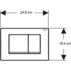 Панель смыва Geberit Delta30 білий Фото 3