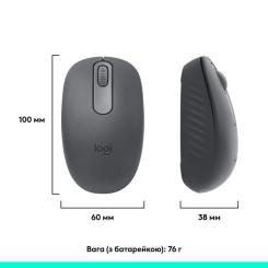Мышка Logitech M196 Bluetooth Graphite Фото 11