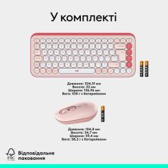 Комплект Logitech POP Icon Combo Bluetooth UA Rose Фото 8