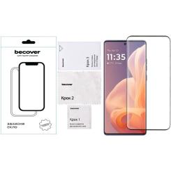 Стекло защитное BeCover Motorola Moto G85 Black Фото 1